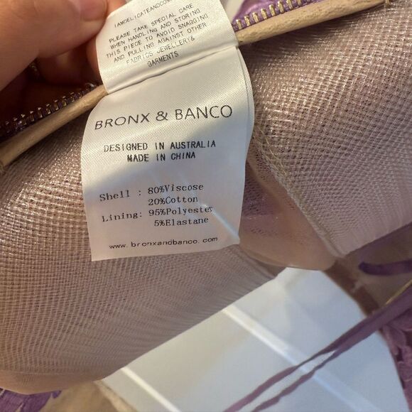 NWOT Bronx and Banco MINI DRESS JASMINE LILAC MARAYA lavender Floral - Picture 14 of 16